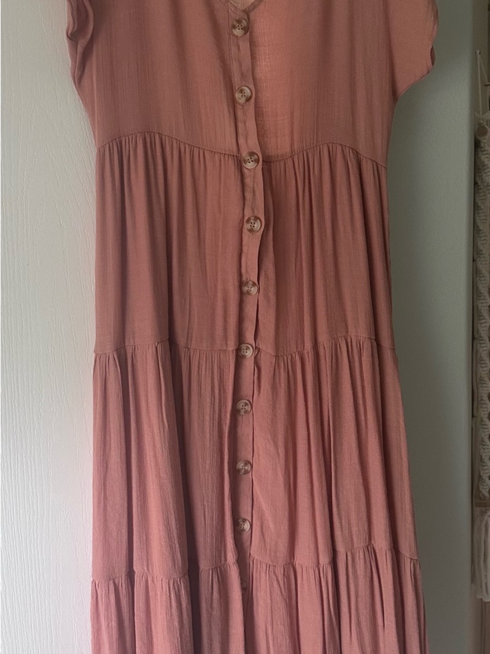 Blu Pepper Dusty Rose Lightweight Dress